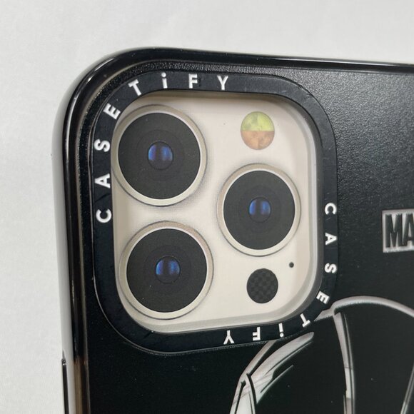 CASETiFY Marvel Iron Man Case iPhone 14 Pro Max Matte Black MagSafe Compatible - Picture 2 of 16